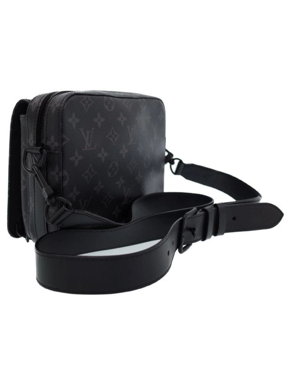 Louis Vuitton Messenger Monogram Shoulder Black Eclipse Bag Steamer Black